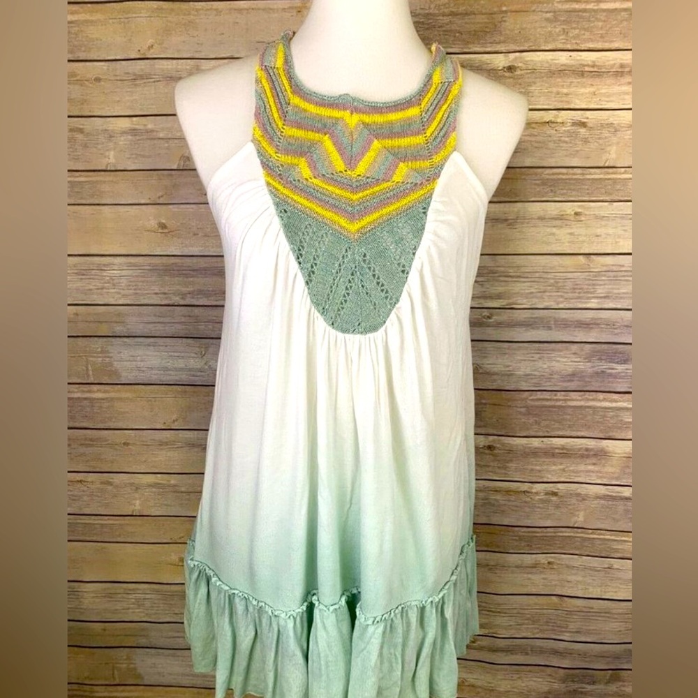 Free People Ombré Crotchet Tunic Sz S